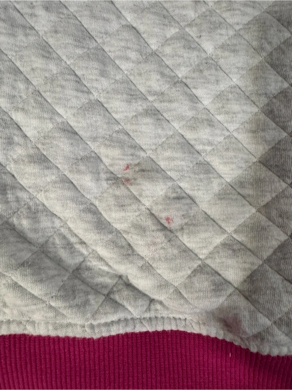 Hello Kitty Pink, White & Black Quilted Hooded Zip Jacket